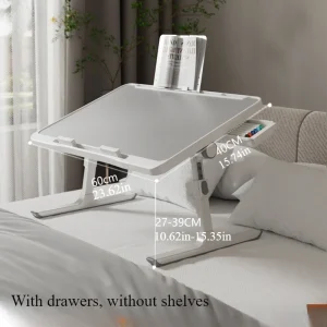 Foldable laptop bed tray table