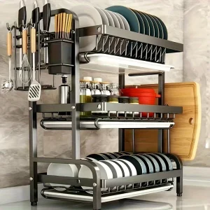 Dish Rack, Three-Tier