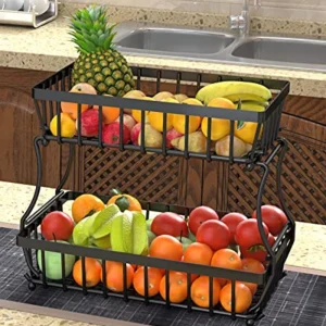 Double-layer fruit basket